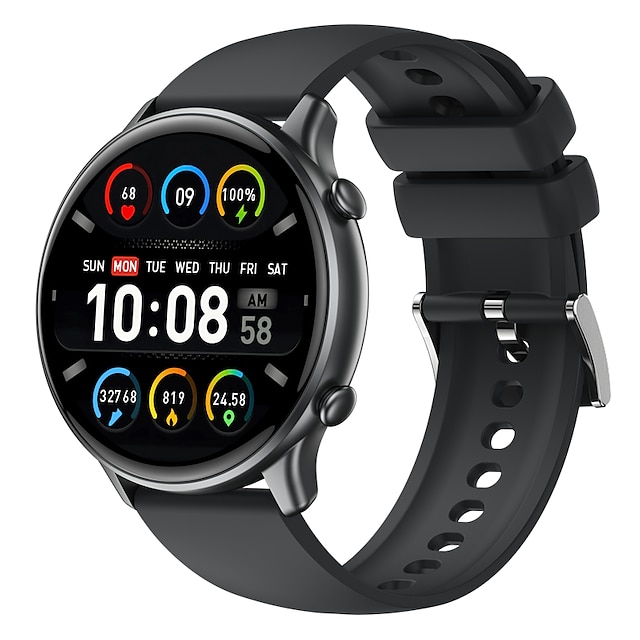  S43 Smart Watch 1.28 inch Smartwatch Fitness Running Watch Bluetooth Pedometer Call Reminder Activity Tracker Compatible with Android iOS Women Men Waterproof Long Standby Hands-Free Calls IP68 45mm