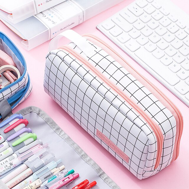 Consumer Electronics Stationery | Pencil Case Pen Pouch Marker Bag Wear-Resistant Multifunction With Zipper Canvas for School Of