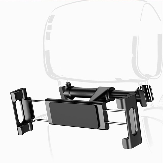  aluminium car back seat headrest phone tablet car holder 5-13 inch tablet phone mount car for ipad air pro 12.9 iphone x 8plus