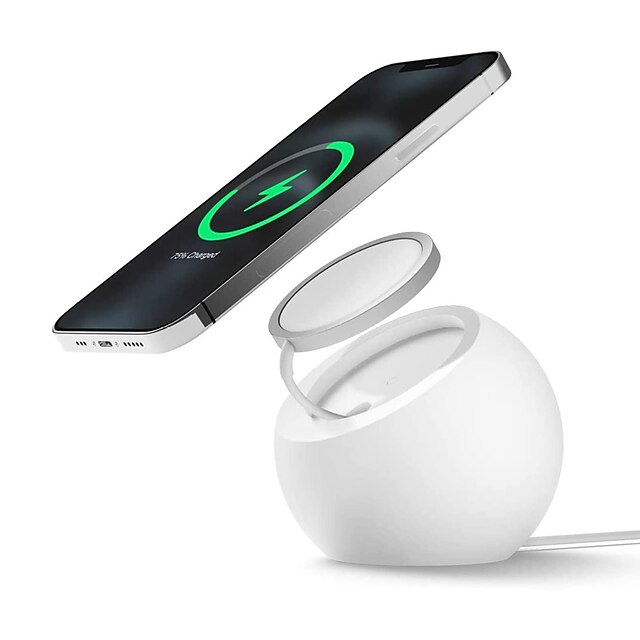 Phone Stand for MagSafe Charger - Silicone MagSafe Charger Holder for Desk, Cell Phone Stand Holder Phone Dock Cradle Compatible with iPhone 13, 12, 11 Pro Max Mini 14