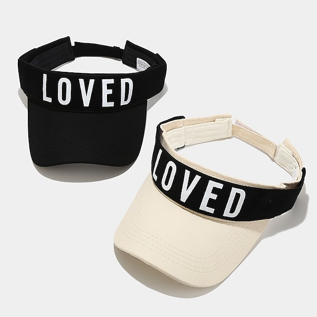 Shoes & Bags Fashion Accessories | Men Letter Empty Top Baseball Cap Summer Sun Visor Cap for Girls Boys Adult Cotton Sun Protec