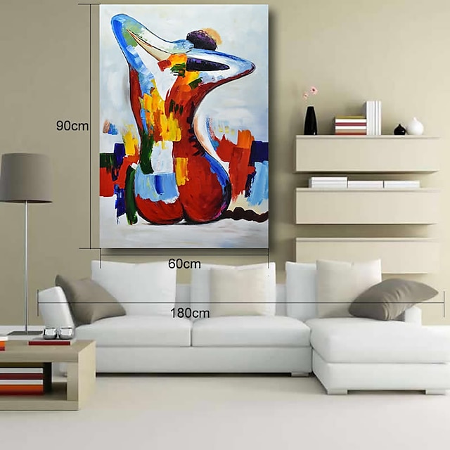 Home & Garden Wall Art | Oil Painting Handmade Hand Painted Wall Art Abstract Modern Figure Nude Girl Lady Home Decoration Decor