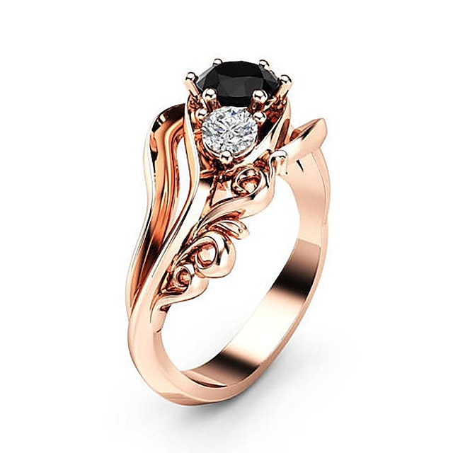  טבעת מפלגה קלאסי זהב ורד נחושת פשוט אלגנטית 1 pc / בגדי ריקוד נשים / חתונה / מתנה