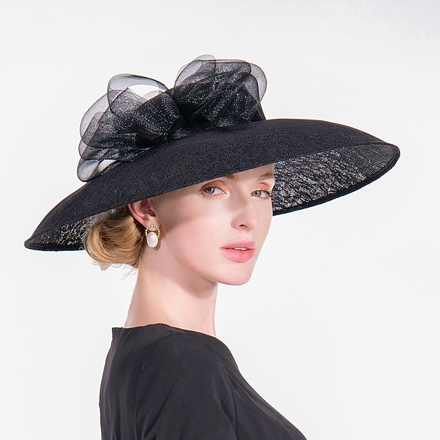  Flax Lace Hats Headpiece Wedding Party Elegant Classical Feminine Style