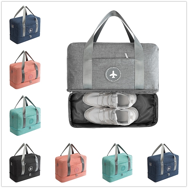 Travel Luggage Duffle Bag Lightweight Portable Handbag Big Ben Pattern Large Capacity Waterproof Foldable Storage Tote