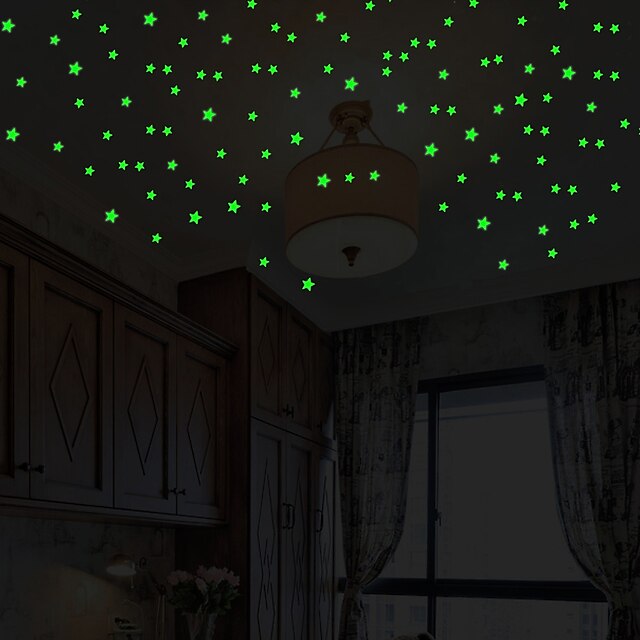 Home & Garden Home Decor | 633pcs 3D Bubble Luminous Stars Dots Wall Sticker Decor for Kids room Bedroom Home Decoration Decal G