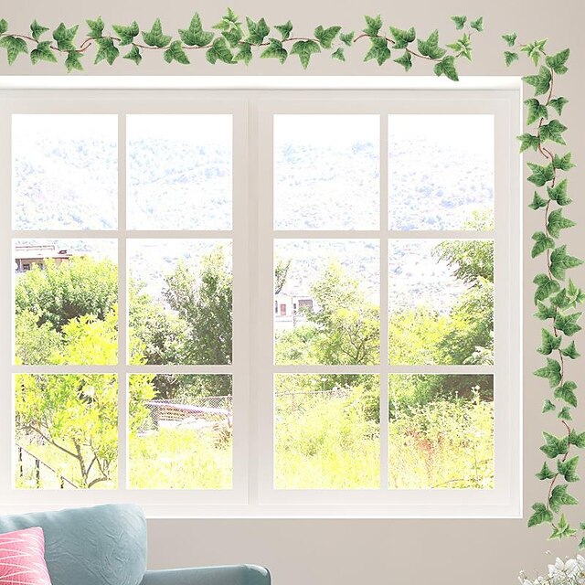  Novo fx-b311 folhas frescas cintura quarto sala varanda varanda decoração de parede para casa adesivos de parede autoadesivos
