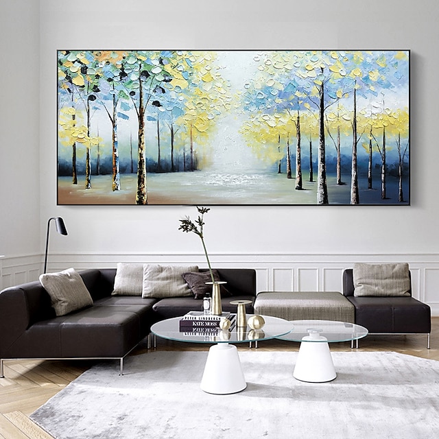 Home & Garden Wall Art | Oil Painting Handmade Hand Painted Wall Art Modern Abstract Colorful Minimalist Luxury Landscape Home D