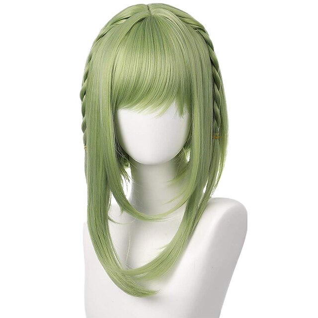 Beauty & Hair Wigs & Hair Pieces | Sakura Green Wig with Braid for Anime Toilet-Bound Hanako-kun Cosplay Costume Accessories 33G