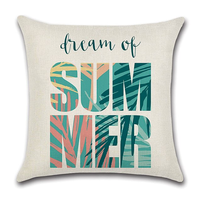 Home & Garden Home Decor | Summer Beach Double Side Cushion Cover 5PCS Soft Decorative Square Throw Pillow Cover Cushion Case Pi