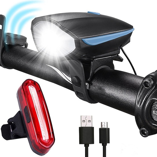  Front Bike Light / Bike Horn Light LED Bike Light Cycling Durable Portable Waterproof Rechargeable Li-Ion Battery 1000 lm Rechargeable Power White Cycling / Bike / Camping / Hiking / Caving