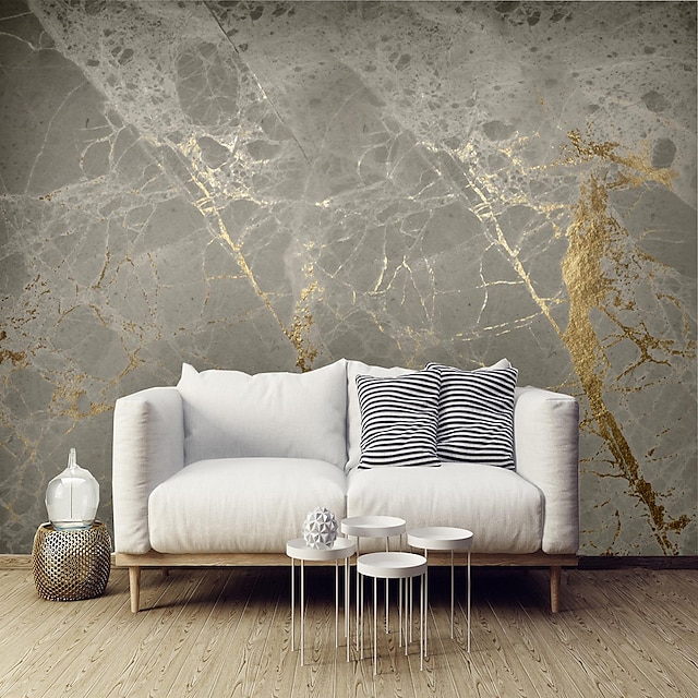 Abstract Marble Wallpaper Mural Black Gold Marble Wall Covering Sticker  Peel and Stick Removable PVC/Vinyl Material Self Adhesive/Adhesive Required  Wall Decor for Living Room, Kitchen, Bathroom 9139918 2023 – $