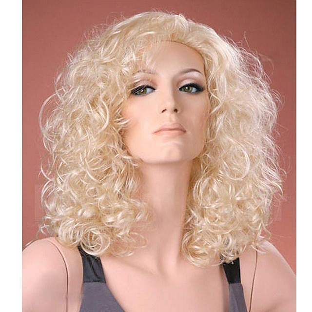 Beauty & Hair Wigs & Hair Pieces | Forever Young UK Ladies Long Bouncy Curls Perm Light Blonde Curly Fashion Wig - JE29081