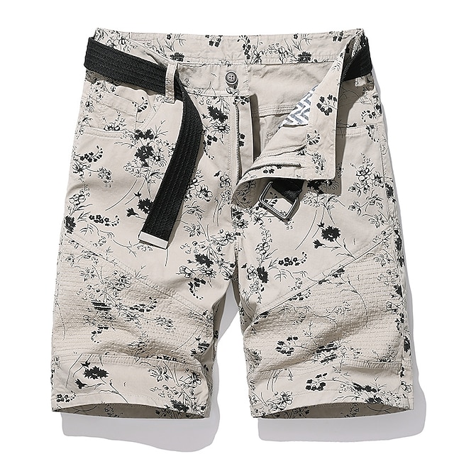 Mens Clothing Mens Bottoms | Mens Classic Style Casual Shorts Capri shorts Cargo Shorts Pocket Print Calf-Length Pants Casual Da