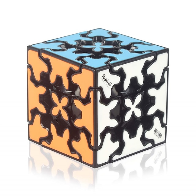  gear cube 3x3 με τρισδιάστατη δομή γραναζιού ενσωματωμένο σχέδιο πλακιδίων μαγικός κύβος 3x3x3 παζλ παιχνίδια (57mm) κατάλληλα για παιχνίδια παζλ ανάπτυξης εγκεφάλου για ενήλικες