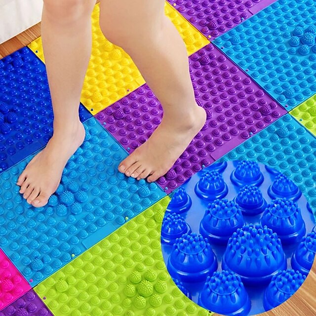 Home & Garden Bath Accessories | Non-slip Bathroom Floor Mat Reflexology Foot Massage Pad Toe Pressure Blood Circulation Plate M