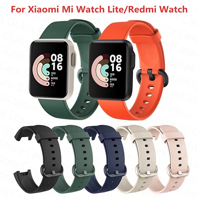  Smartwatch-Band Kompatibel mit Xiaomi Mi Watch 2 Lite, Mi Watch 1 Lite Redmi Watch 2 Lite / Watch 2 / Watch 1 Smartwatch Gurt Wasserdicht Atmungsaktiv Einstellbare Passform Sportarmband Ersatz Armband