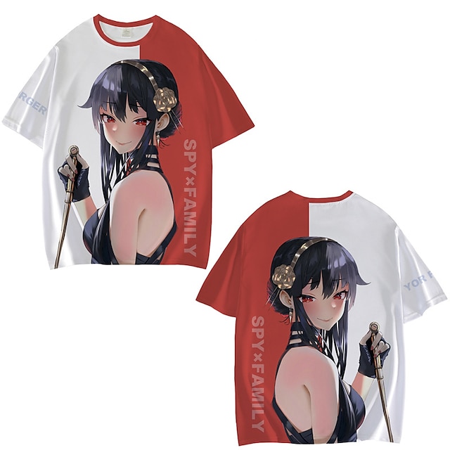 Toys & Hobbies Cosplay & Costumes | Inspired by Spy x Family Spy Family Loid Forger Yor Forger Anya Forger T-shirt Cartoon 100% 