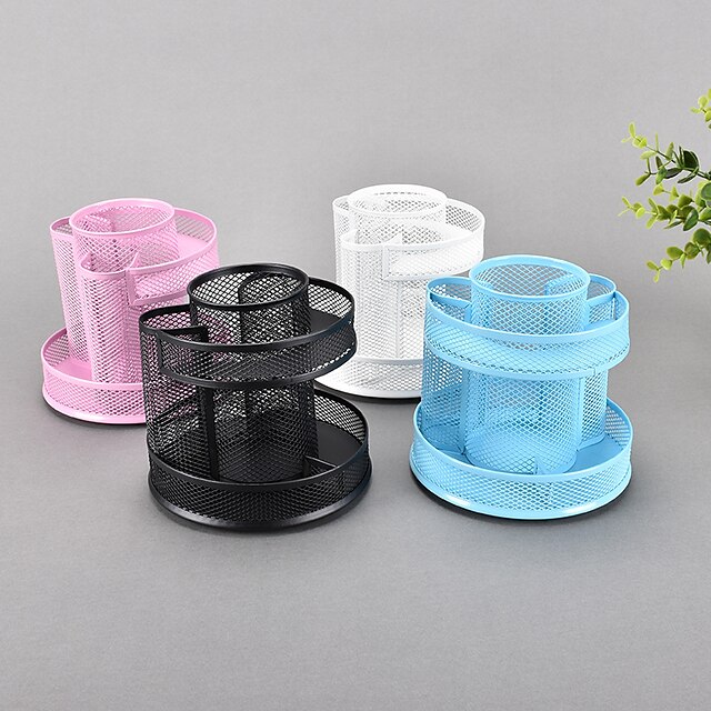 Consumer Electronics Stationery | Pen Pencil Holder Cup Big Capacity Metal for Office Business Student - KF14538