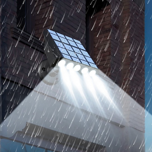  Luce Di Inondazione Solare Intelligente 4 Led Luce Per Portico Per Esterni Per Illuminazione Decorativa Di Recinzione Di Scale Del Cortile Del Giardino