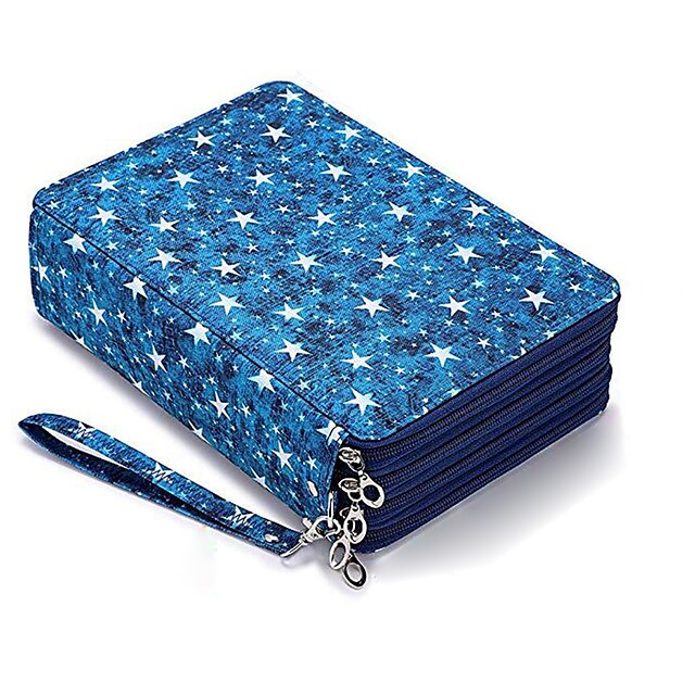 Consumer Electronics Stationery | Pencil Case Pen Pouch Marker Bag Waterproof Slim Wear-Resistant PU Leather for School Office B