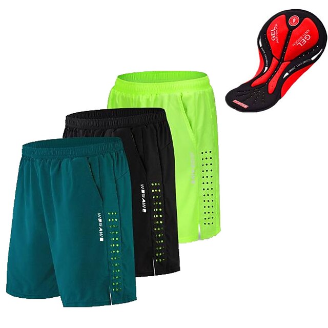 WOSAWE Herren MTB Mountainbike Hose Pad lässige Radhose Fahrrad Sports Shorts eB