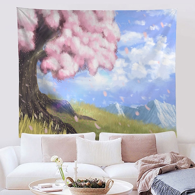 Home & Garden Home Decor | Oil Painting Style Wall Tapestry Art Decor Blanket Curtain Hanging Home Bedroom Living Room Decoratio