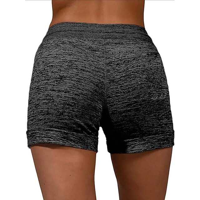 Womens Clothing Womens Bottoms | Womens Casual / Sporty Athleisure Shorts Drawstring Print Short Pants Casual Weekend Micro-elas