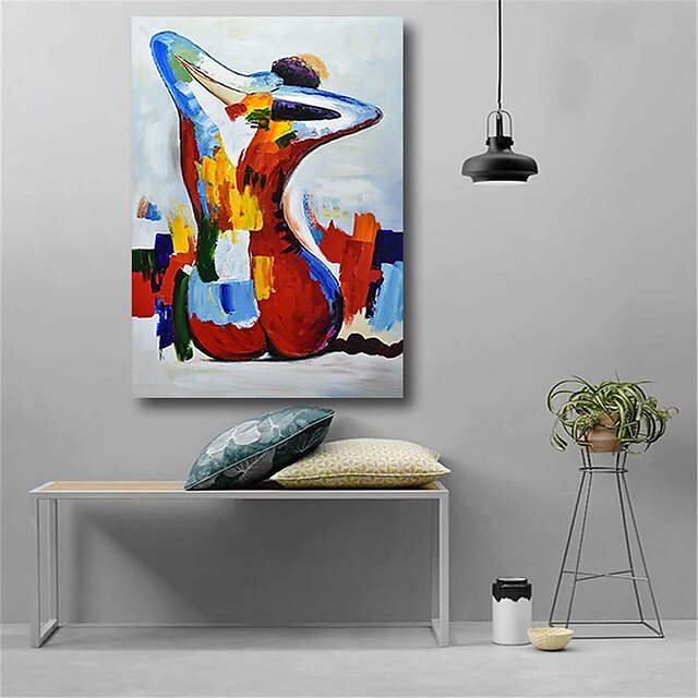 Home & Garden Wall Art | Oil Painting Handmade Hand Painted Wall Art Abstract Modern Figure Nude Girl Lady Home Decoration Decor