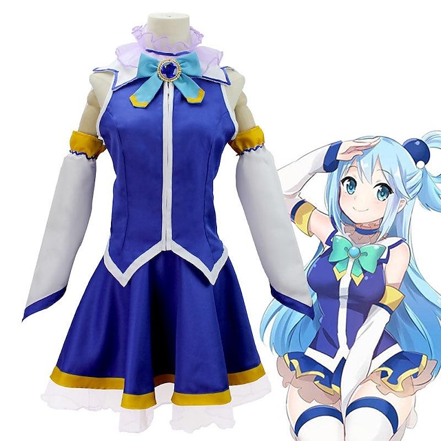 Toys & Hobbies Cosplay & Costumes | Aqua Cosplay Costume KonoSuba: Gods Blessing on This Wonderful World  Anime Cosplay Costume 