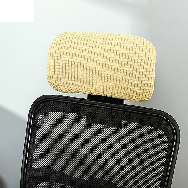  Stretch Office Chair Headrest Cover Computer Chair Slipcover Elastic Comfy Gaming Chair Head Rest Covers for Neck  Washable Furniture Protector