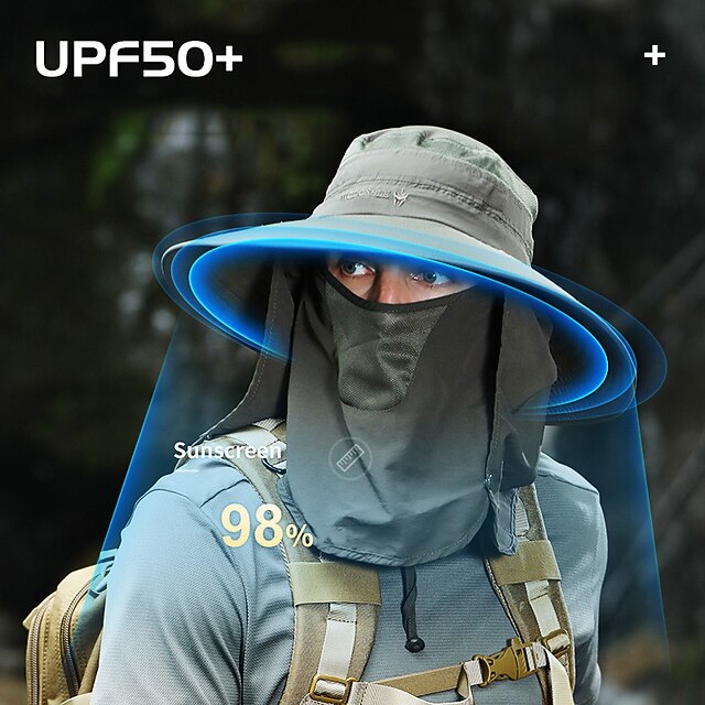 large brim sun hat neck guard 