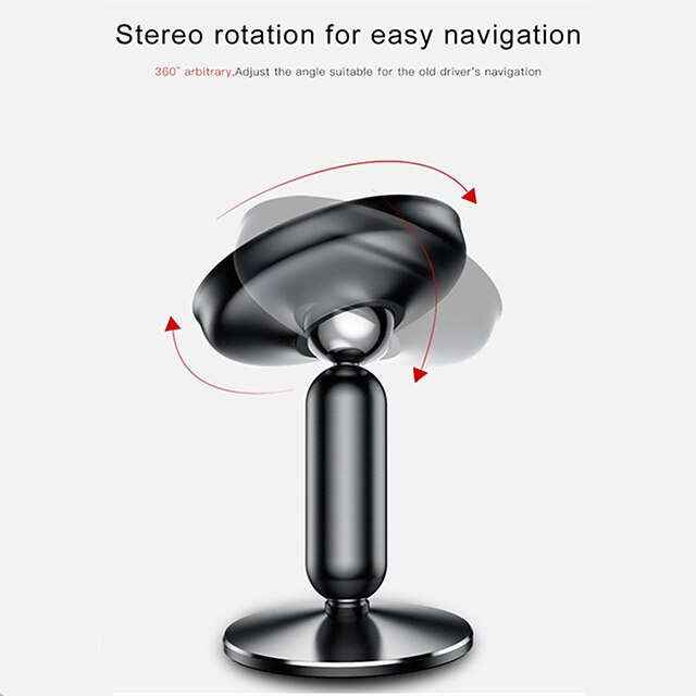 Phones & Accessories Phone Mounts & Holders | Baseus Magnetic Car Phone Holder Stand Mount 360 Degree Rotate GPS Car Holder Univ