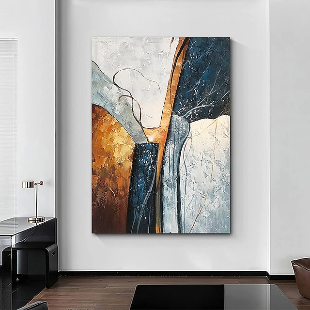 Home & Garden Wall Art | Oil Painting Hand Painted Vertical Abstract Modern Rolled Canvas (No Frame) - CX65338