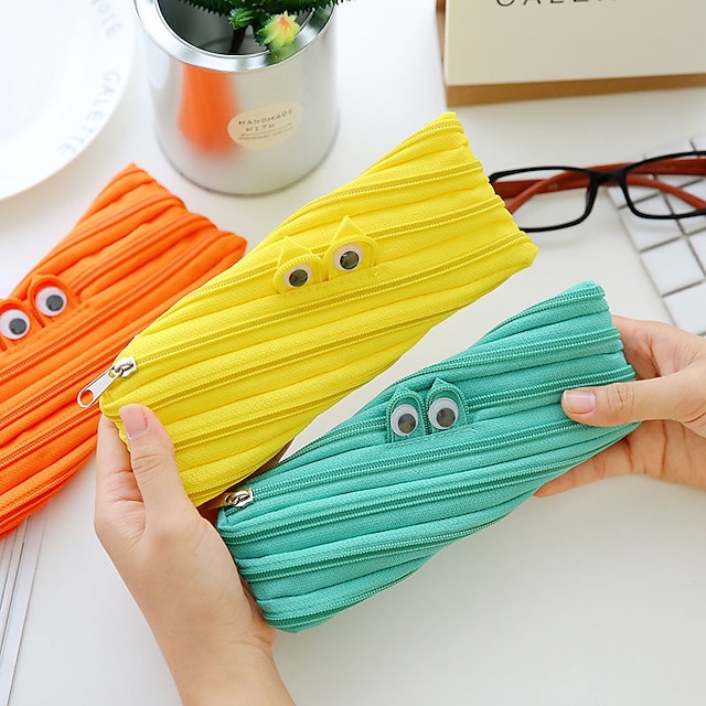 Consumer Electronics Stationery | Pencil Case Pen Pouch Marker Bag Wear-Resistant Multifunction With Zipper Canvas for School Of