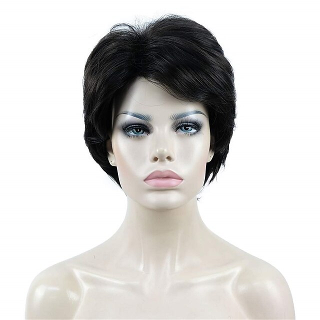 Beauty & Hair Wigs & Hair Pieces | Short Fluffy Natural Wavy Wig Synthetic Hair Women Capless Wigs - XQ65543