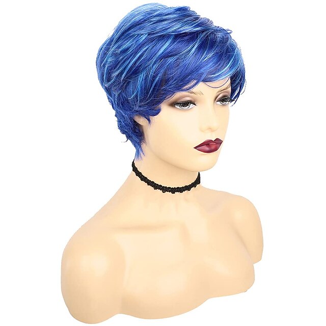 女性のための前髪のあるブロンドのショートボブウィッグ14インチの短いストレート人工毛ウィッグ613パーティーの毎日の使用のための前髪のあるブロンドのボブウィッグ