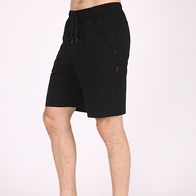 Mens Clothing Mens Bottoms | Mens Classic Style Fashion Active Shorts Elastic Drawstring Design Knee Length Pants Sports Outdoor