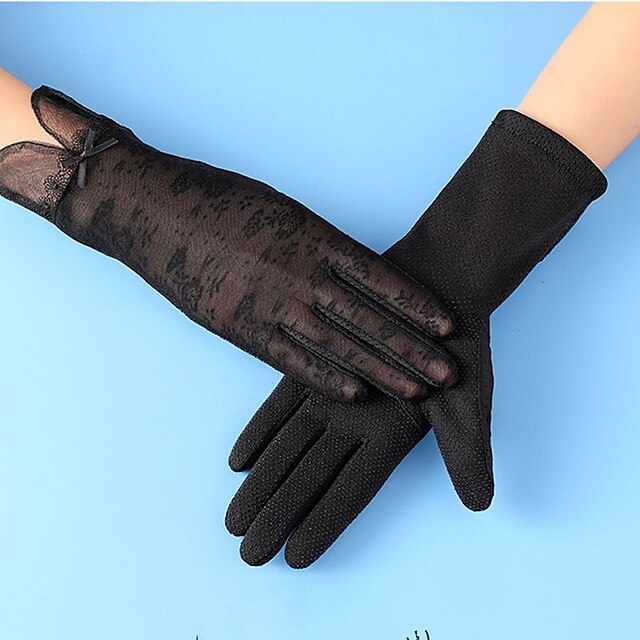  Women UV Sun Protection Driving Gloves Touchscreen Arm Sun Block Gloves for Outdoor Sports Summer Supplies