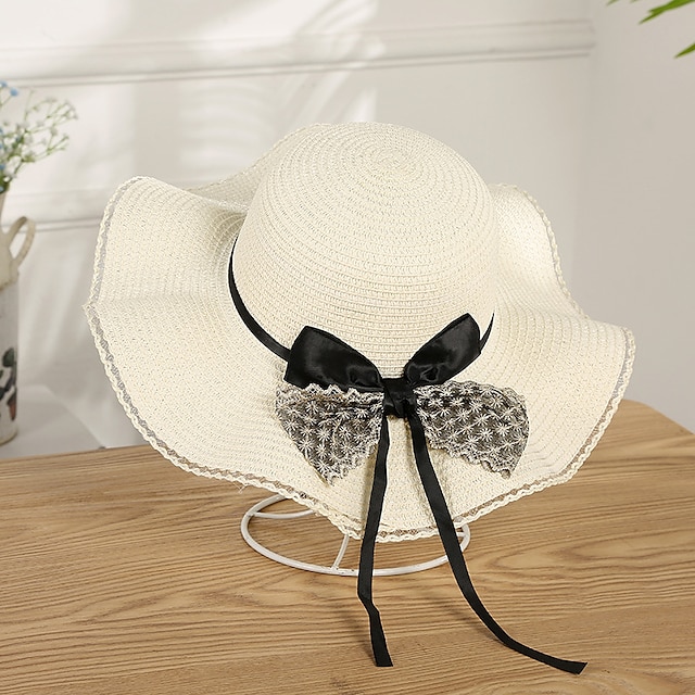 Shoes & Bags Fashion Accessories | 1pcs Simple Foldable Wide Brim Floppy Girls Straw Sun Hat Beach Women Sunscreen Hat Travel Ca