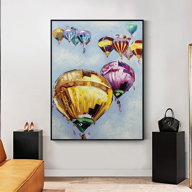 Home & Garden Wall Art | Handmade Hand Painted Oil Painting Wall Art Abstract Balloon Weddings Home Decoration Decor Rolled Canv