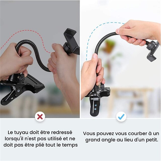 Phones & Accessories Phone Mounts & Holders | Gooseneck Phone Holder Rotatable Adjustable Flexible Phone Holder for Desk Headboa