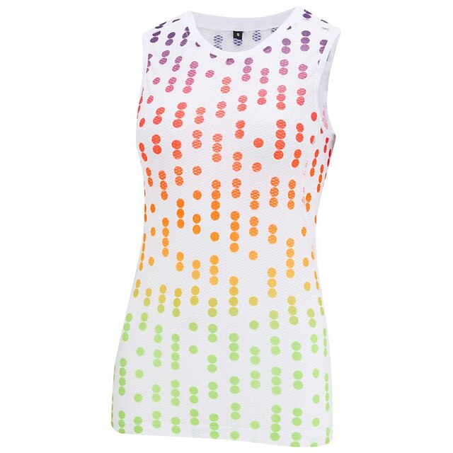 Sports & Outdoors Cycling | 21Grams Womens Cycling Vest Sleeveless Mountain Bike MTB Road Bike Cycling White Dot Bike Spandex Po