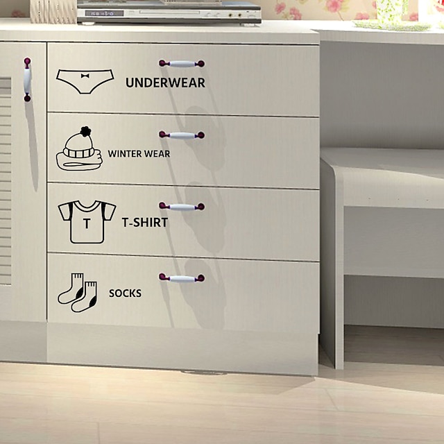 Home & Garden Home Decor | Cabinet Drawer Storage Logo Can Be Removed From The Personalized Wall Study Bedroom Childrens Room Ba