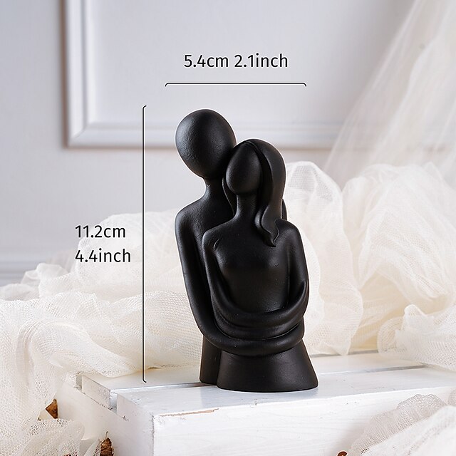 Home & Garden Home Decor | Hug Couple Decorative Objects Resin Modern Contemporary for Home Decoration Gifts 1pc - PI16205