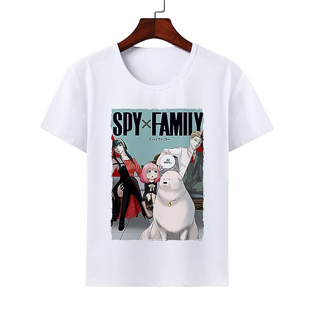 Toys & Hobbies Cosplay & Costumes | Inspired by Spy x Family Spy Family Loid Forger Yor Forger Anya Forger T-shirt Cartoon 100% 