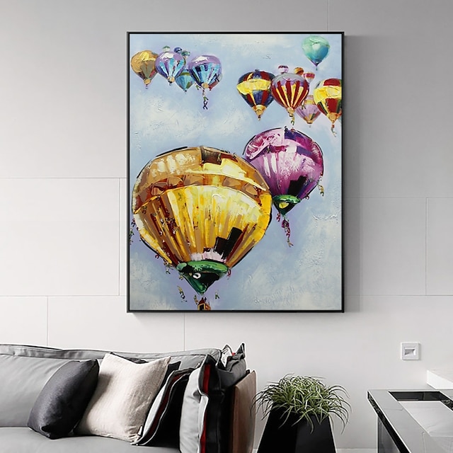 Home & Garden Wall Art | Handmade Hand Painted Oil Painting Wall Art Abstract Balloon Weddings Home Decoration Decor Rolled Canv