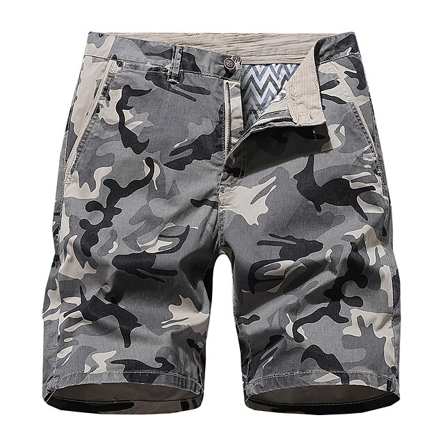 Mens Clothing Mens Bottoms | Mens Classic Style Fashion Shorts Cargo Shorts Pocket Knee Length Pants Casual Daily Camouflage Com