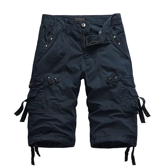 Men's Cargo Shorts Below Knee Length Shorts Capri Pants Hiking Shorts ...