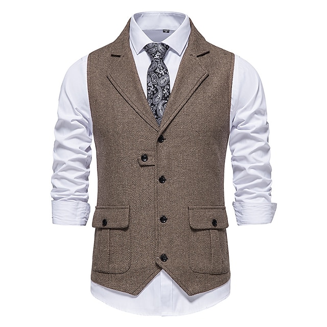 Vintage 1920s Vest Waistcoat The Great Gatsby Gentleman Groomsmen Men's ...